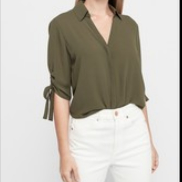 Army Green Button Up From Cupio - Picture 1 of 2